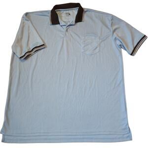 Murray Sporting Goods Men's Size XXL Light blue Performance Polo with black trim